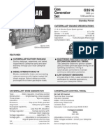 Gas Generator Set G3516: Standby Power