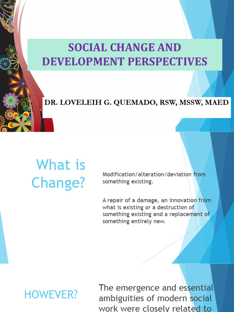 Understanding Social Change Dynamics | PDF | Economic Growth | Gross ...