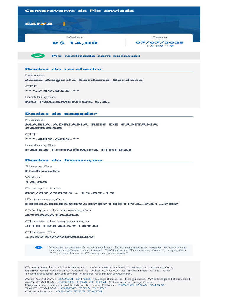 Comprovante2025 07 07 - 150222 | PDF
