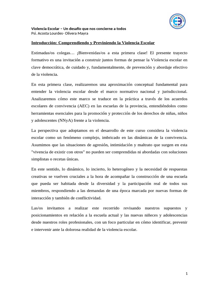 Prevención de la Violencia Escolar | PDF | Violencia | Acoso cibernético