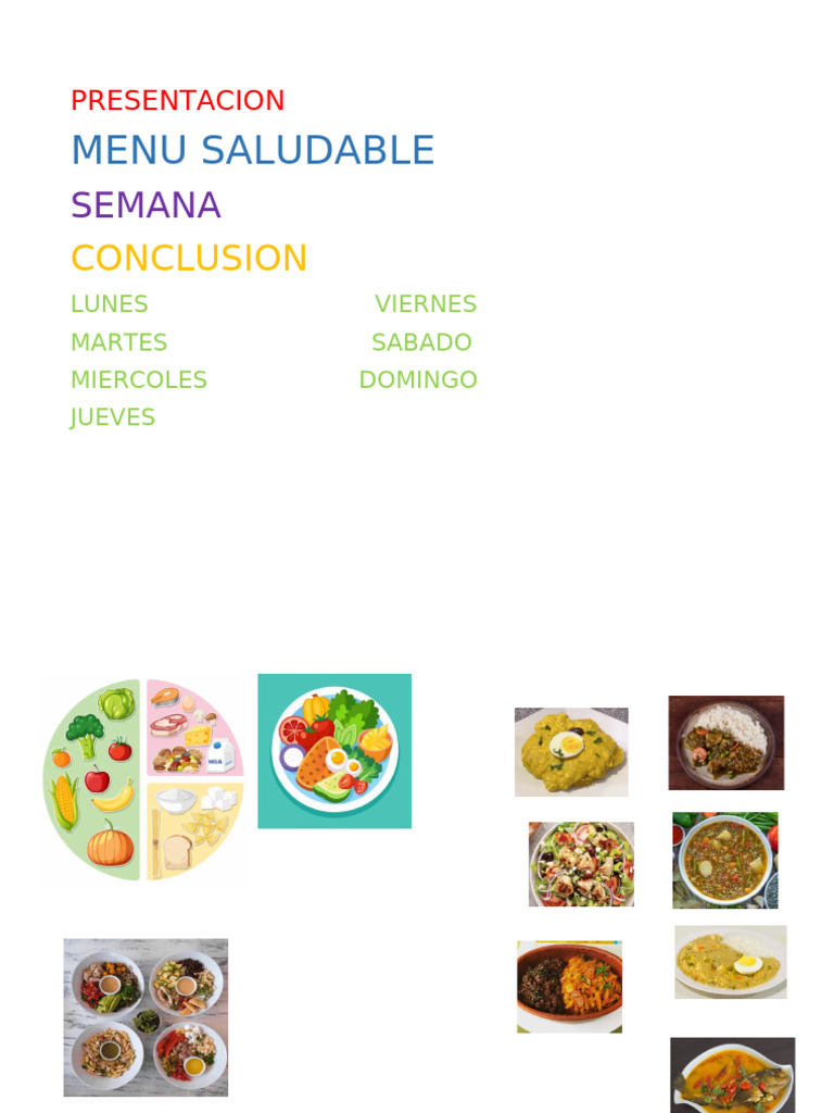 Menu Saludable | PDF