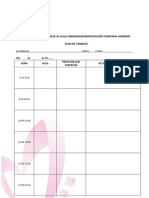 Formato plan de trabajo en caso de privación de asistencia al aula o modificación temporal del horario