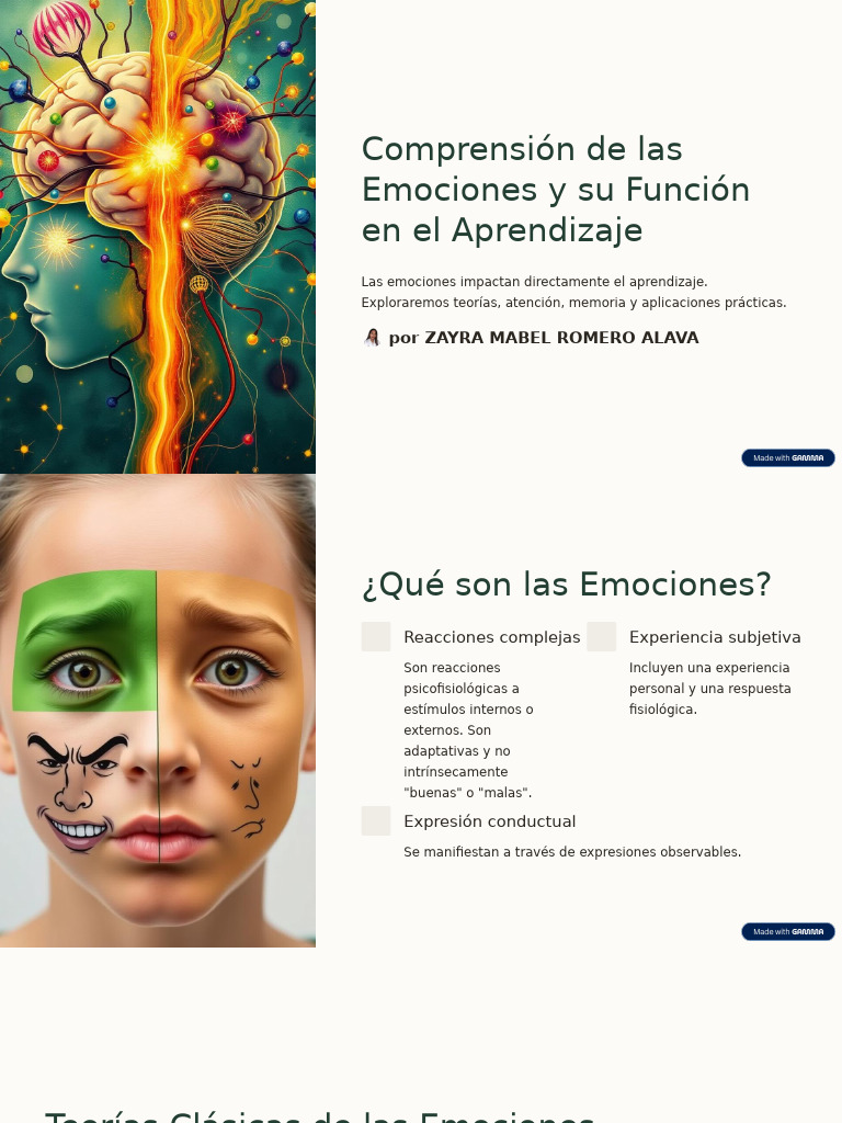 Emociones y Aprendizaje: Impacto Clave | PDF | Las emociones | Aprendizaje