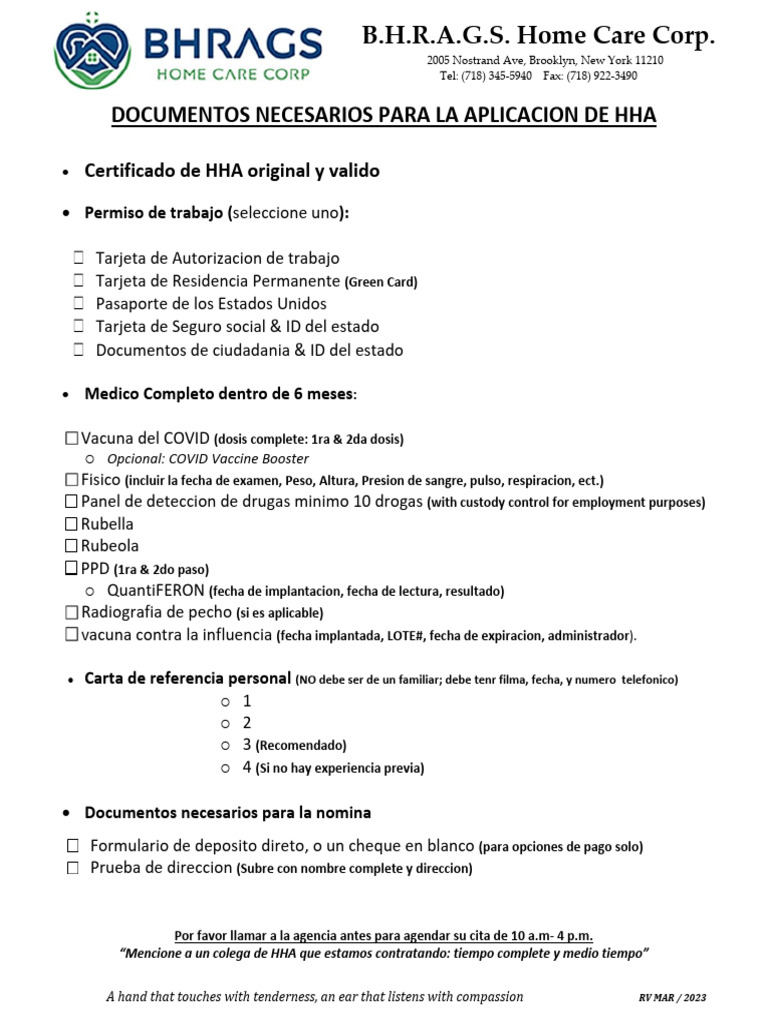 Outstanding List SPANISH HHA 2024 | PDF