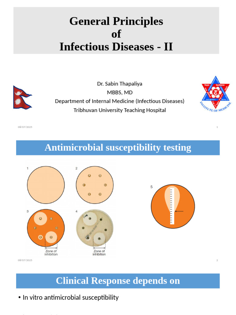 Principles of Infectious Diseases Overview | PDF | Infection | Quarantine