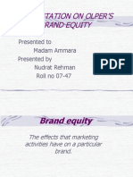Presentation On Olper's Brand Equity by Nudrat