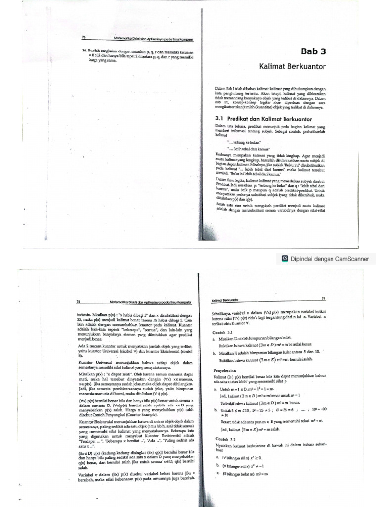 Bab 3 Matematika Diskrit | PDF