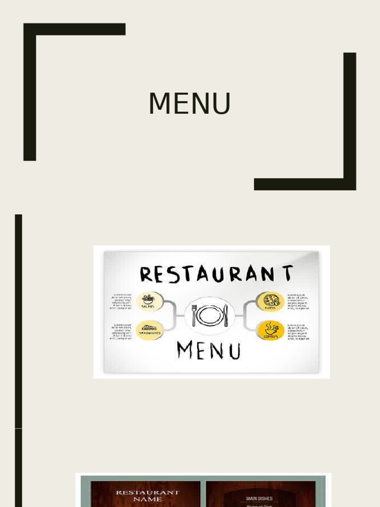 Importance of Restaurant Menus | PDF