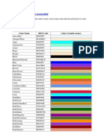 Tabel Warna Dan Kode Warna HTML