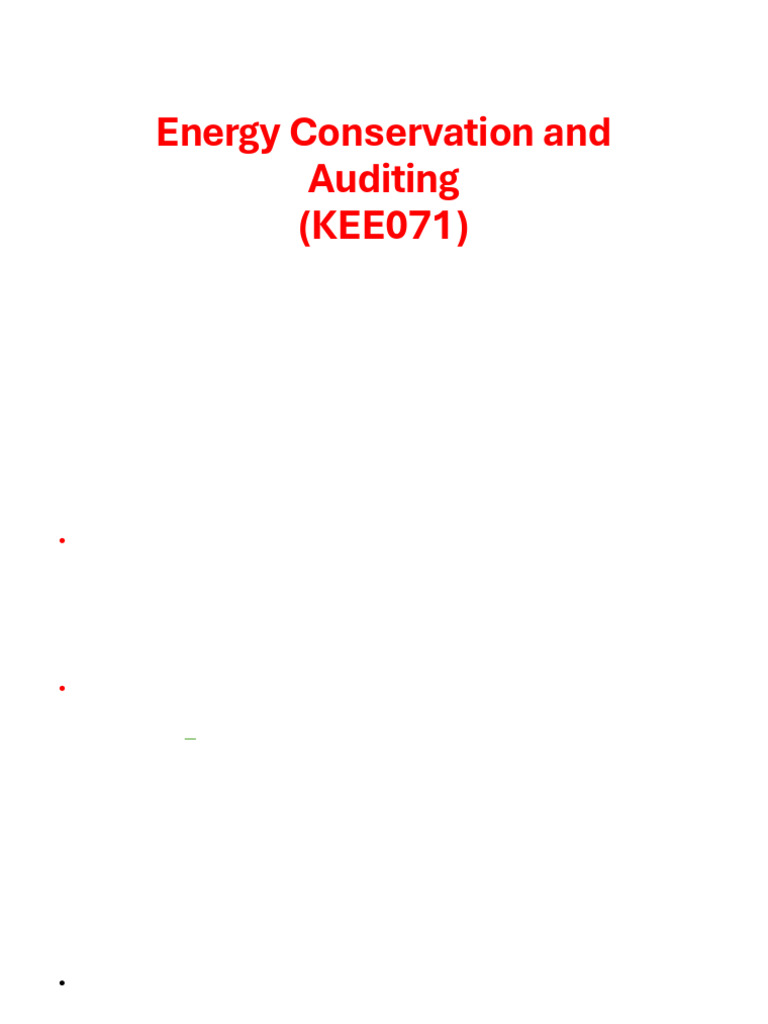 Eca Unit 2 | PDF | Energy Conservation | Electrical Grid