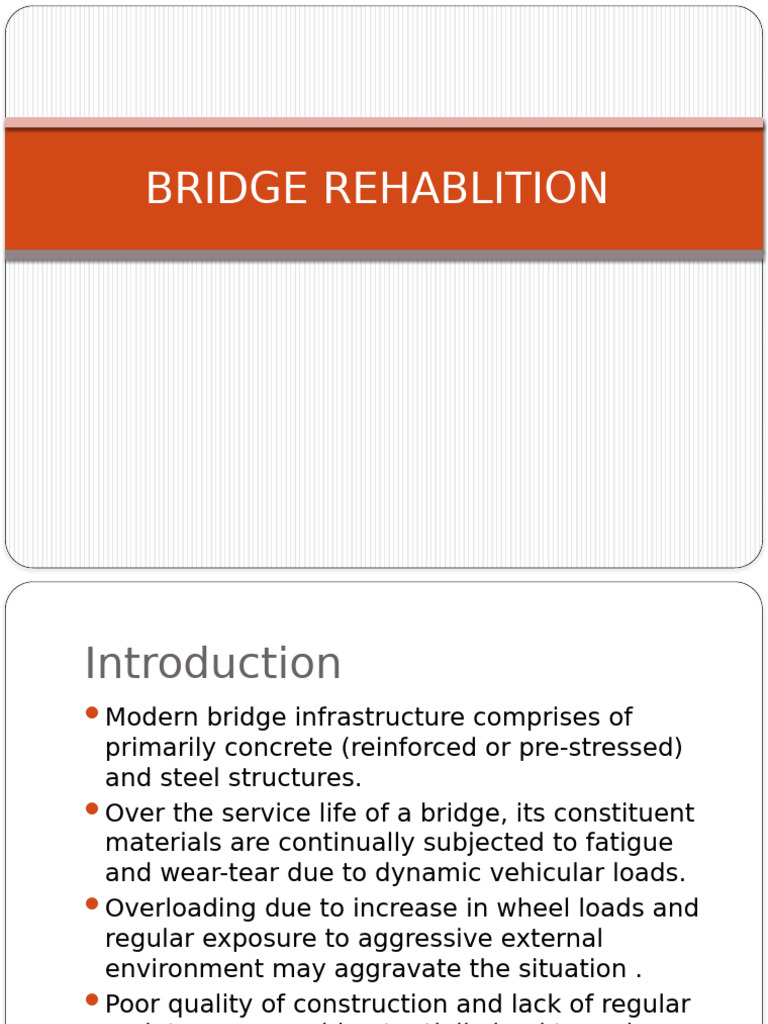 Bridge Rehabilitation Techniques Explained | PDF | Fibre Reinforced ...