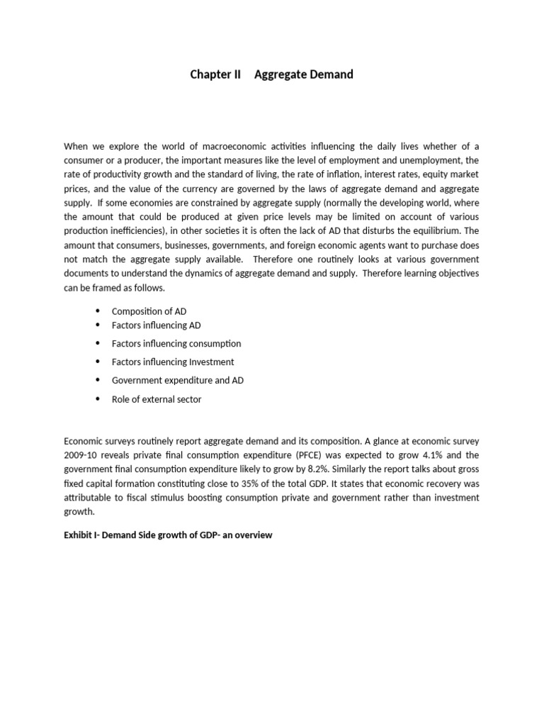 Understanding Aggregate Demand Dynamics | PDF | Consumption (Economics ...