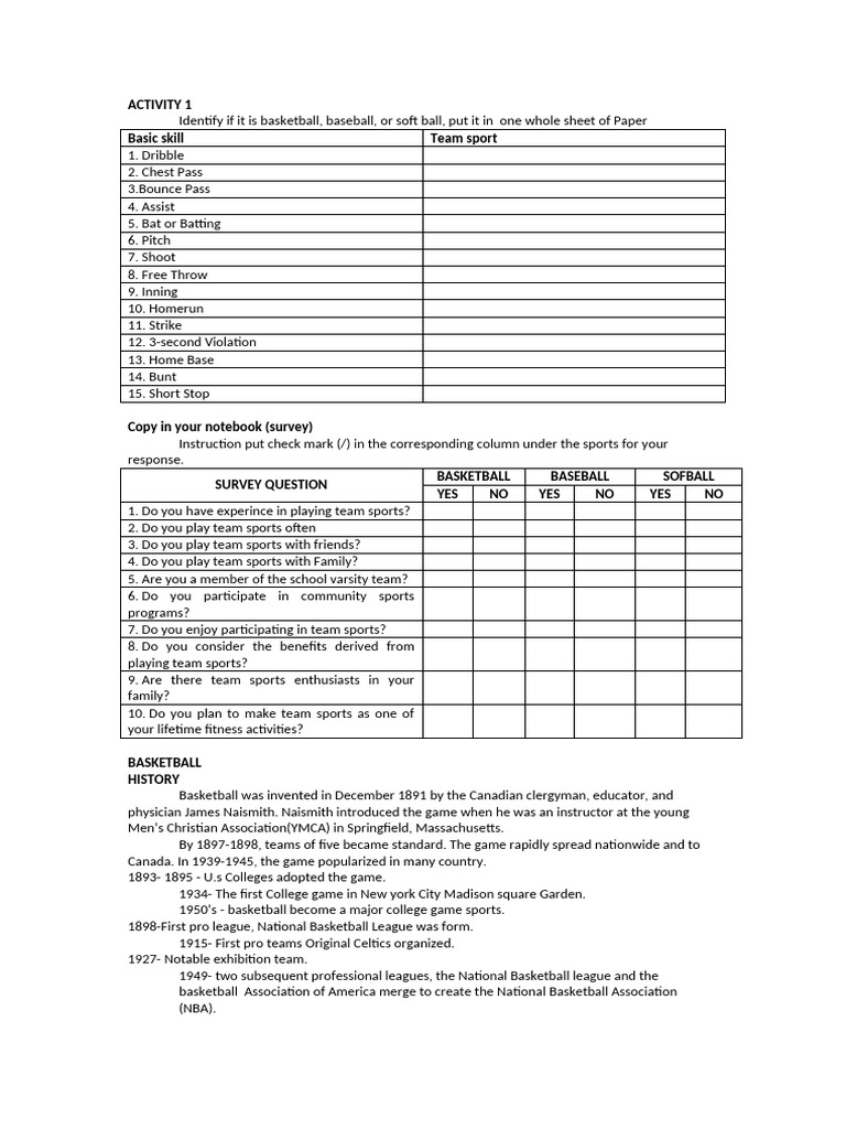 Grade 8 Module 2quarter P.E | PDF | Basketball Positions | Ball Games