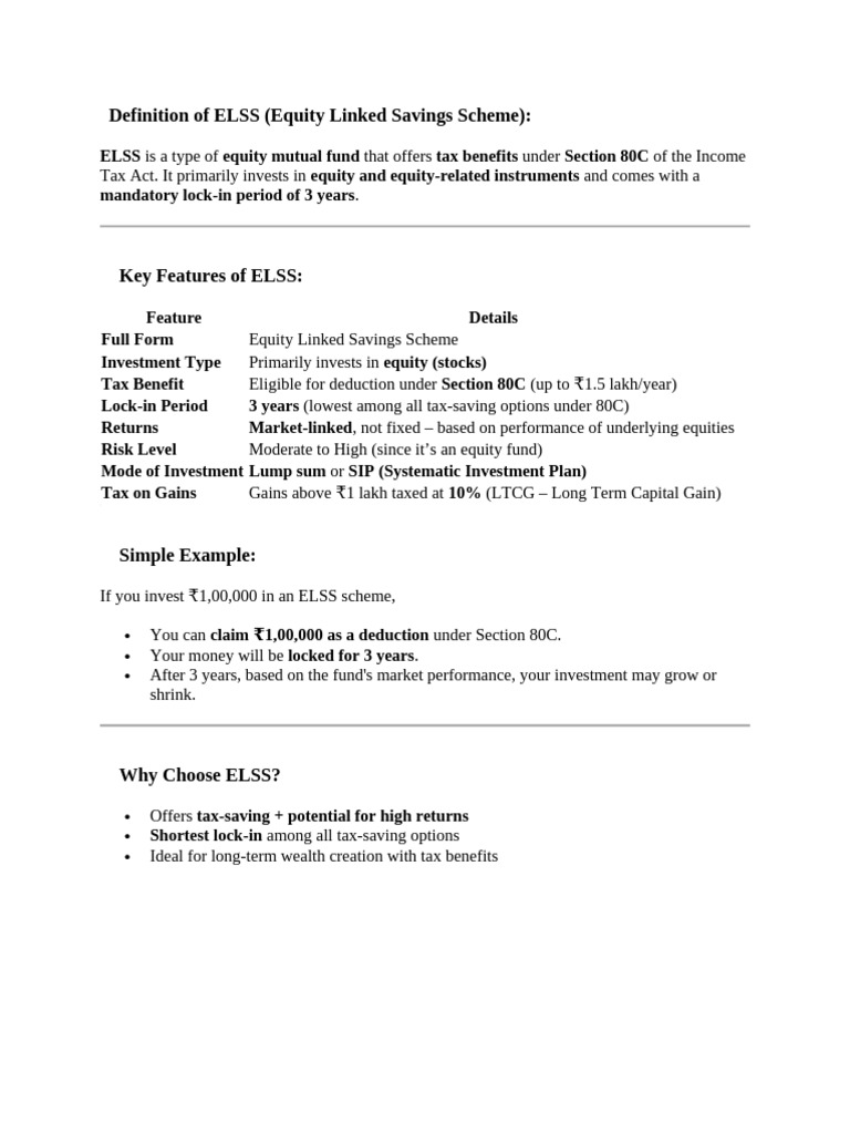 Elss | PDF