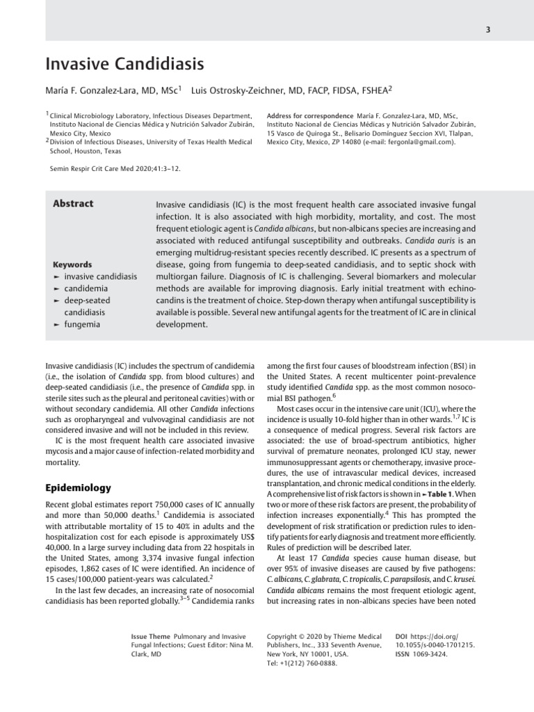 Candidiasis | PDF | Candida (Fungus) | Candidiasis