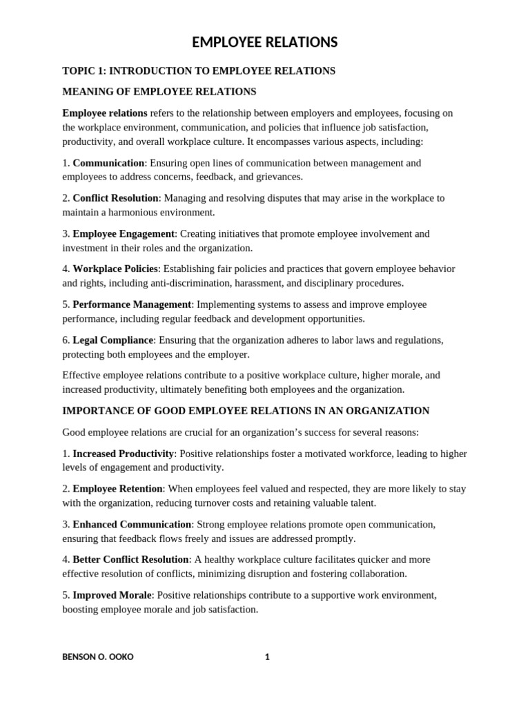 Essentials of Employee Relations | PDF | Cost Of Living | Collective ...