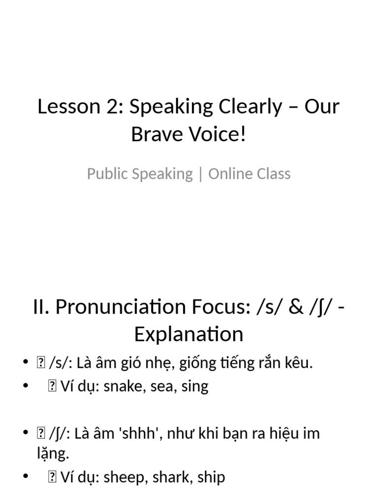Lesson2 Pronunciation Explanation | PDF