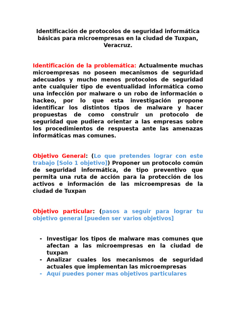 Identificación de Protocolos de Seguridad Informática Básicas para ...