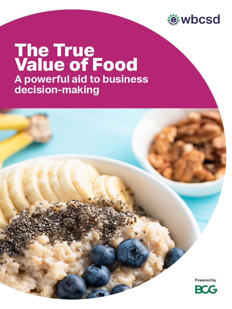 True Value of Food for Business Decisions | PDF | Externality ...