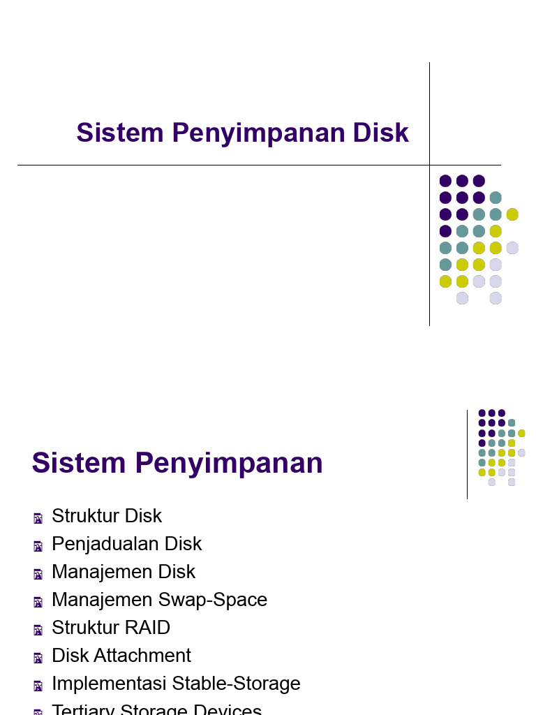 Modul Penyimpanan Disk dan Manajemennya | PDF
