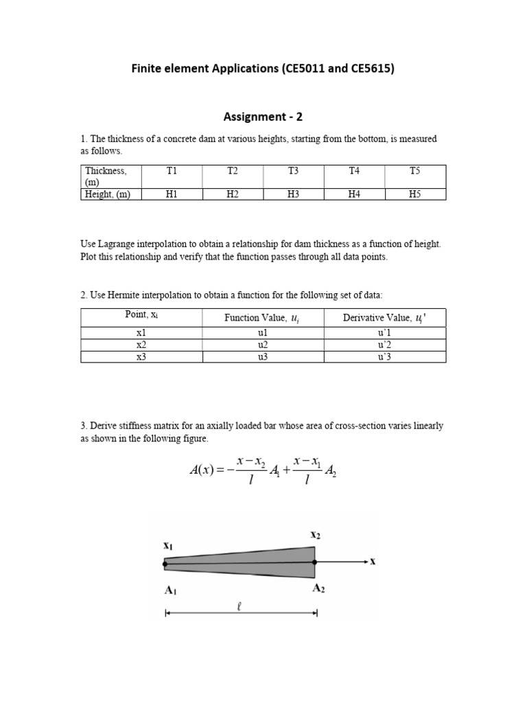 Matrix Methods - Questions | PDF