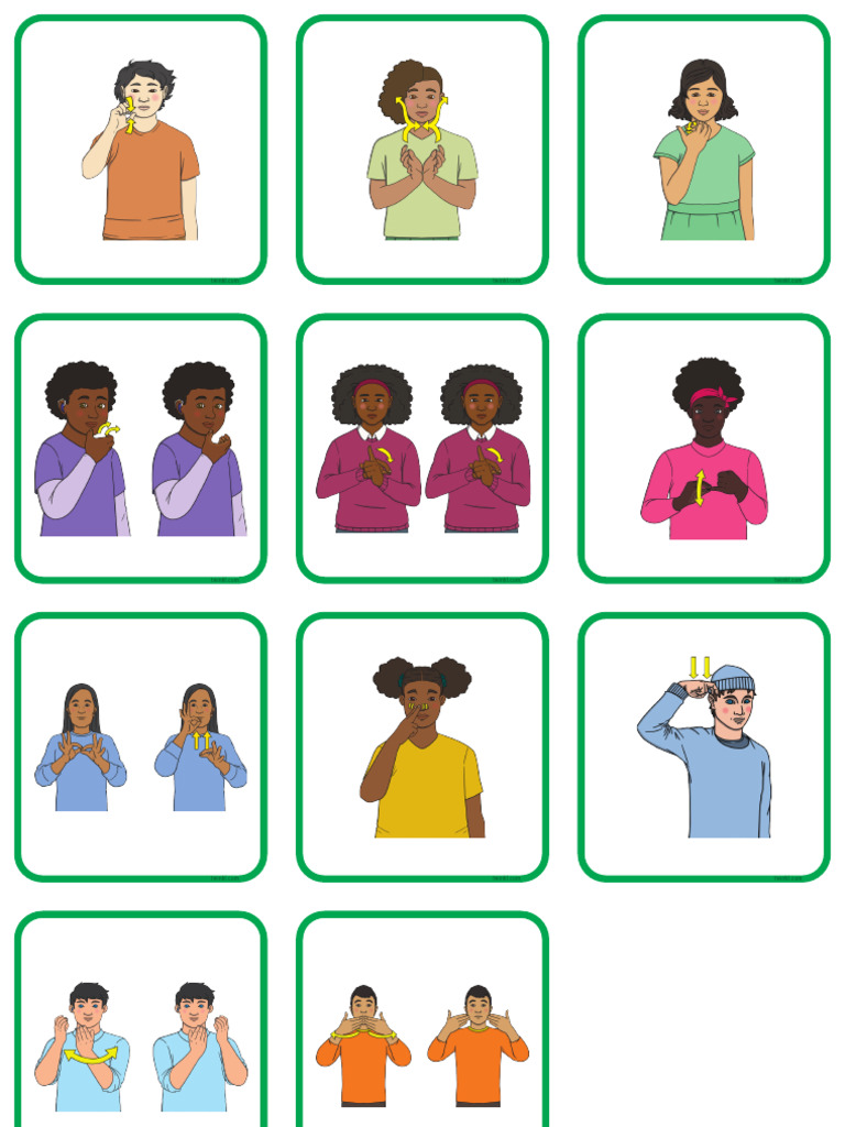 Auslan Fruits Cards - Image Only | PDF