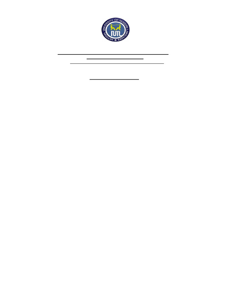 NUML BS Entrance Exam Model Paper | PDF