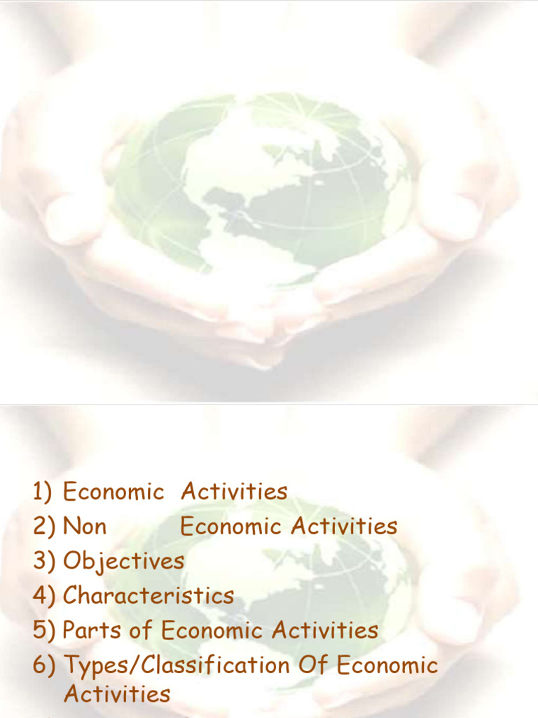 Lecture 14 Intro Economic Activities | PDF | Employment | Economics