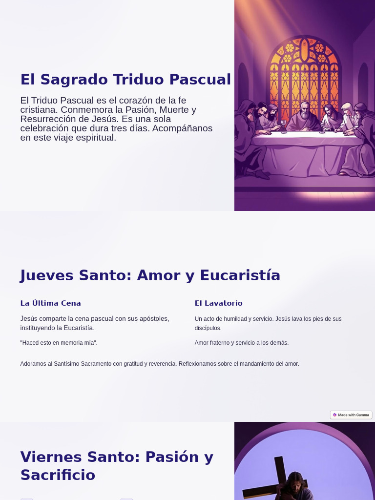 Triduo Pascual: Celebración y Reflexión | PDF | Pascua de Resurrección ...