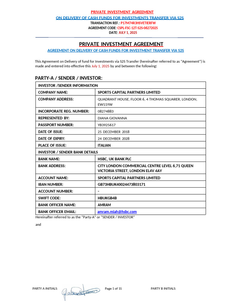 DOA of S2S 12T | PDF | Common Law | Private Law