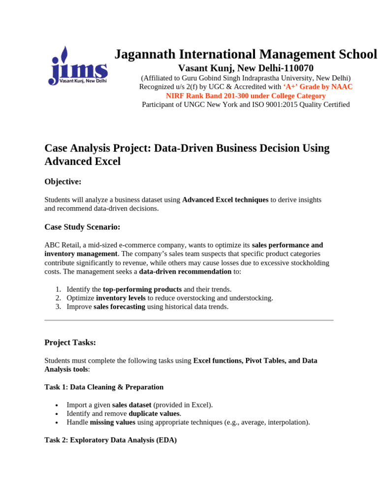 3.case Analysis Project | PDF
