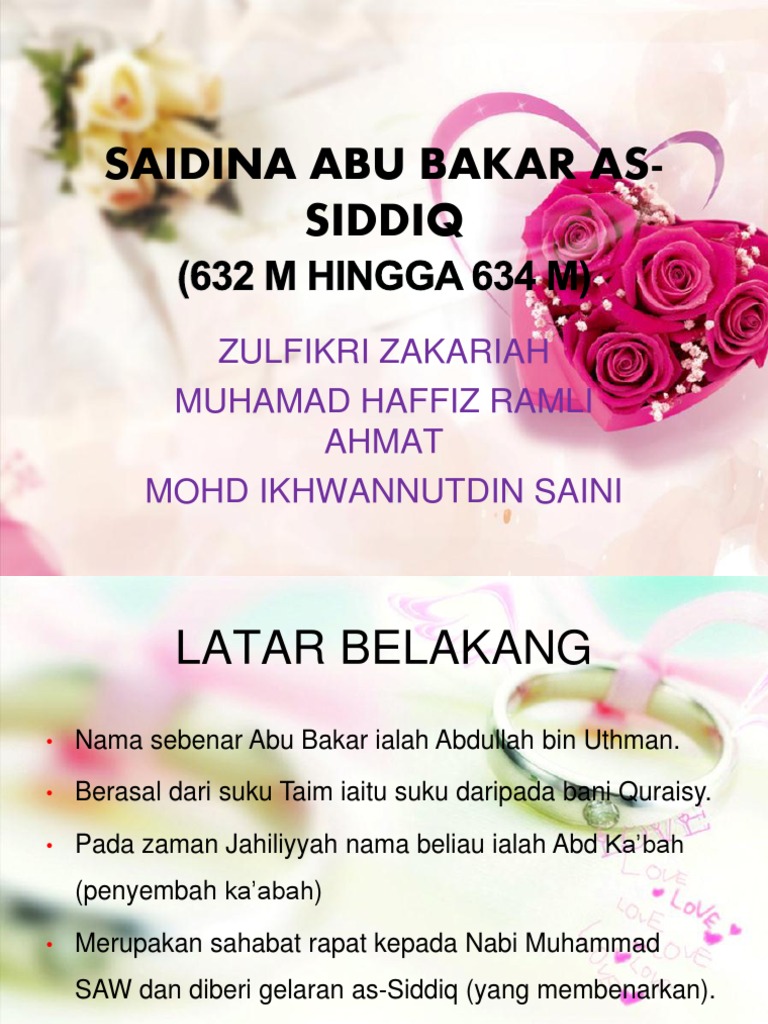 Saidina Abu Bakar As Siddiq Pdf