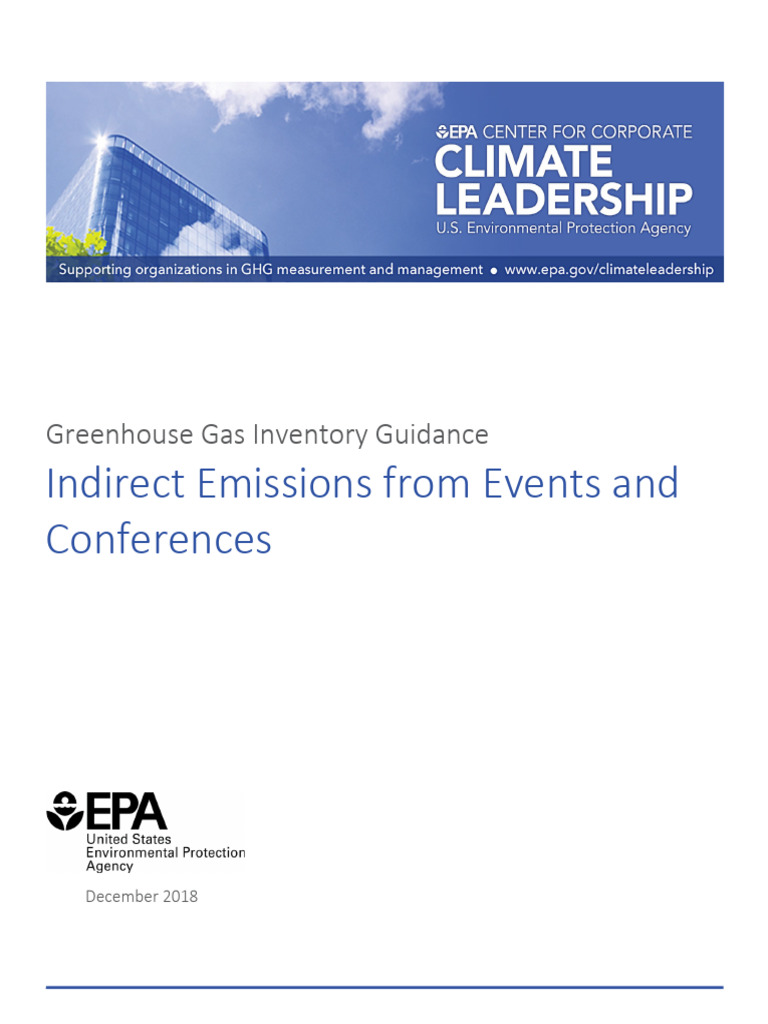 GHG Emissions Guidance for Events | PDF | Greenhouse Gas | Climate Change