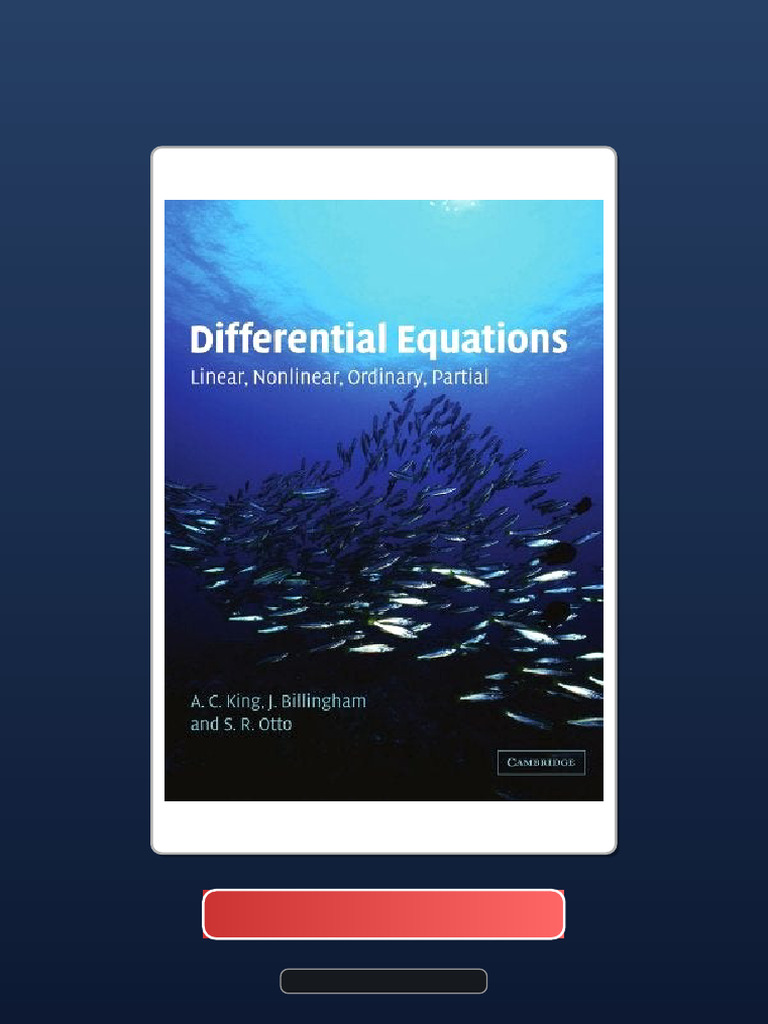 Differential Equations Linear Nonlinear Ordinary Partial Test Bank ...