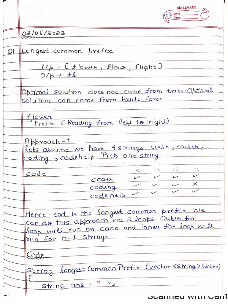 Hashmaps and Tries ClassIII Notes 2nd June 2023 | PDF