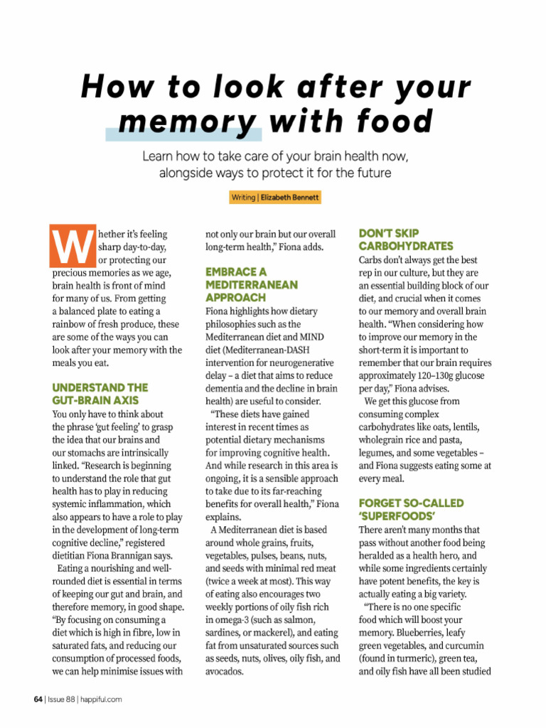 Memory Food | PDF