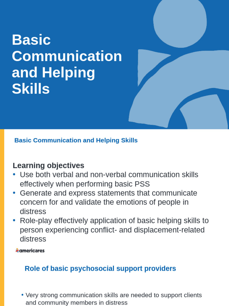 Essential Skills for Effective PSS Communication | PDF | Psychological ...