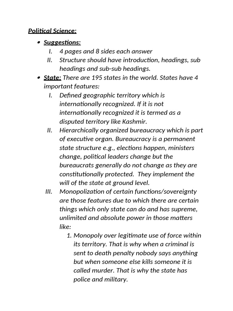 Understanding States and Nations in Politics | PDF | Sovereignty ...
