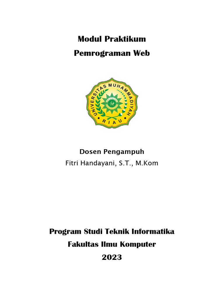 Modul CSS untuk Pemrograman Web | PDF