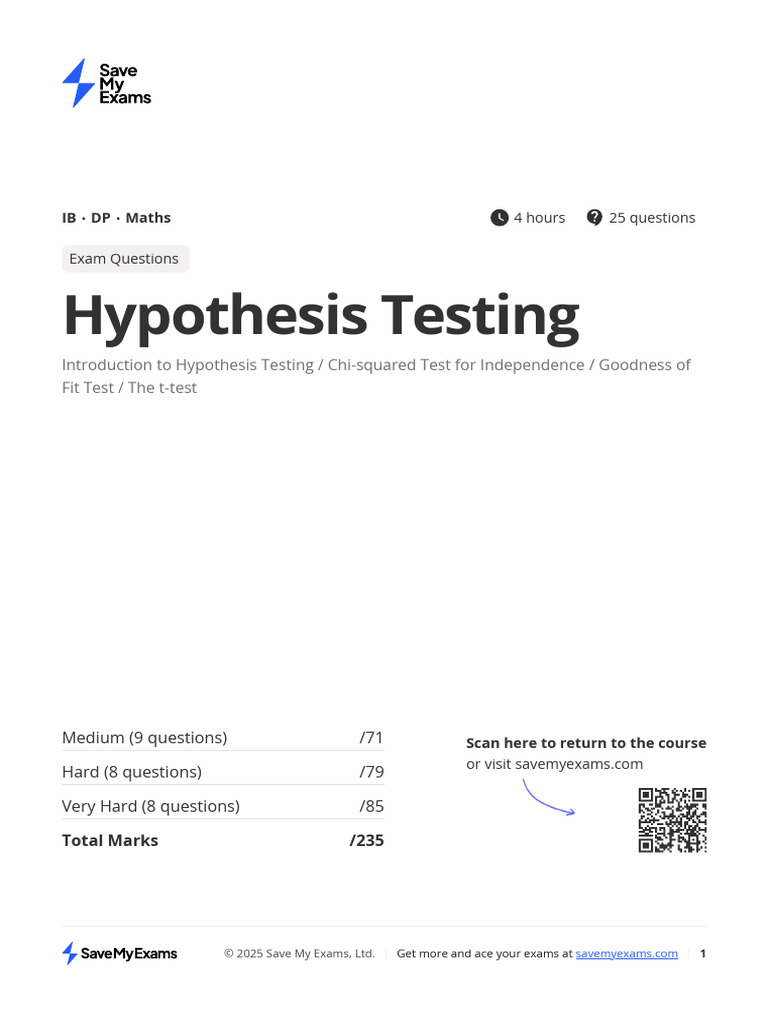 Hypothesis Testing 5vPq3c2Gzw4HKVhV | PDF | Chi Squared Test ...