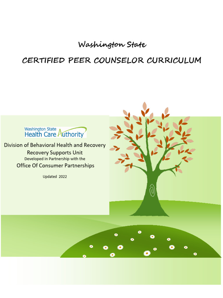 Washington State Peer Counselor Training Guide | PDF | Psychological ...