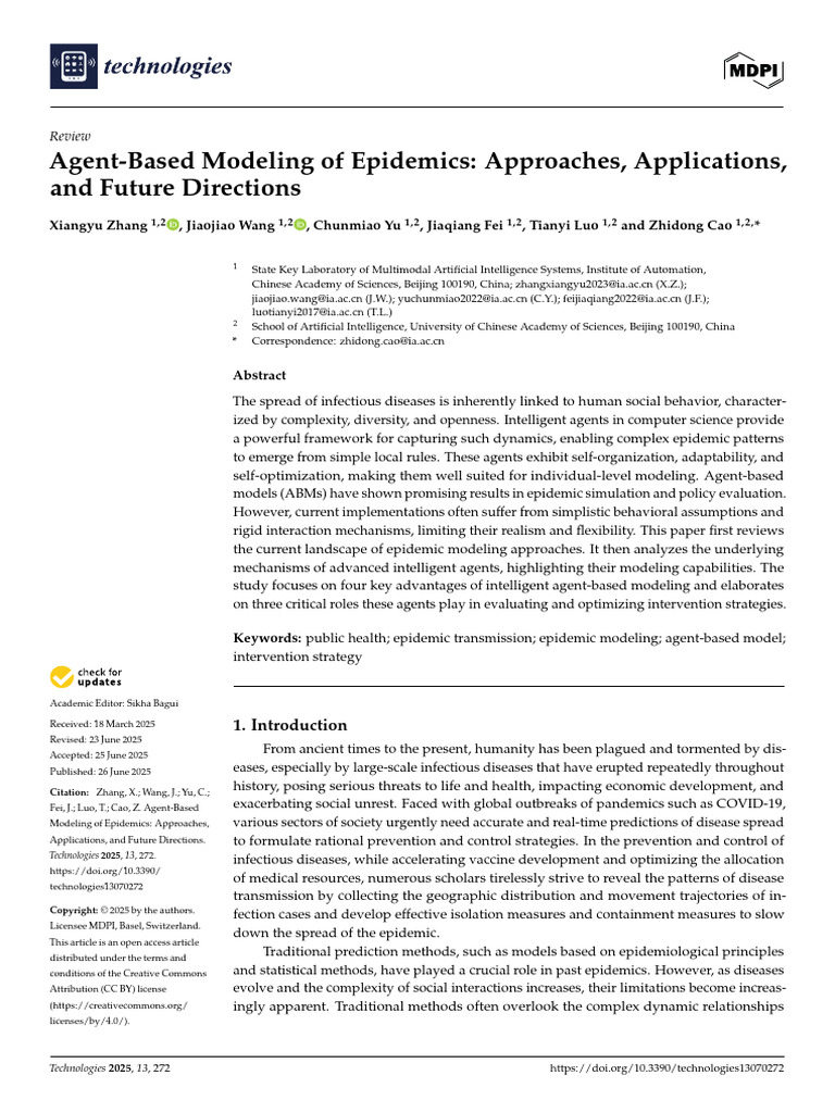 Agent-Based Epidemic Modeling Insights | PDF | Agent Based Model ...
