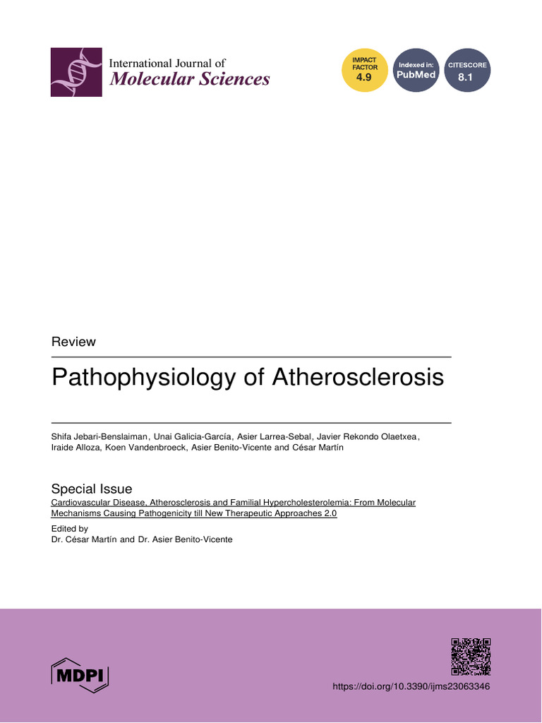 Atherosclerosis Pathophysiology Review | PDF | Atherosclerosis ...