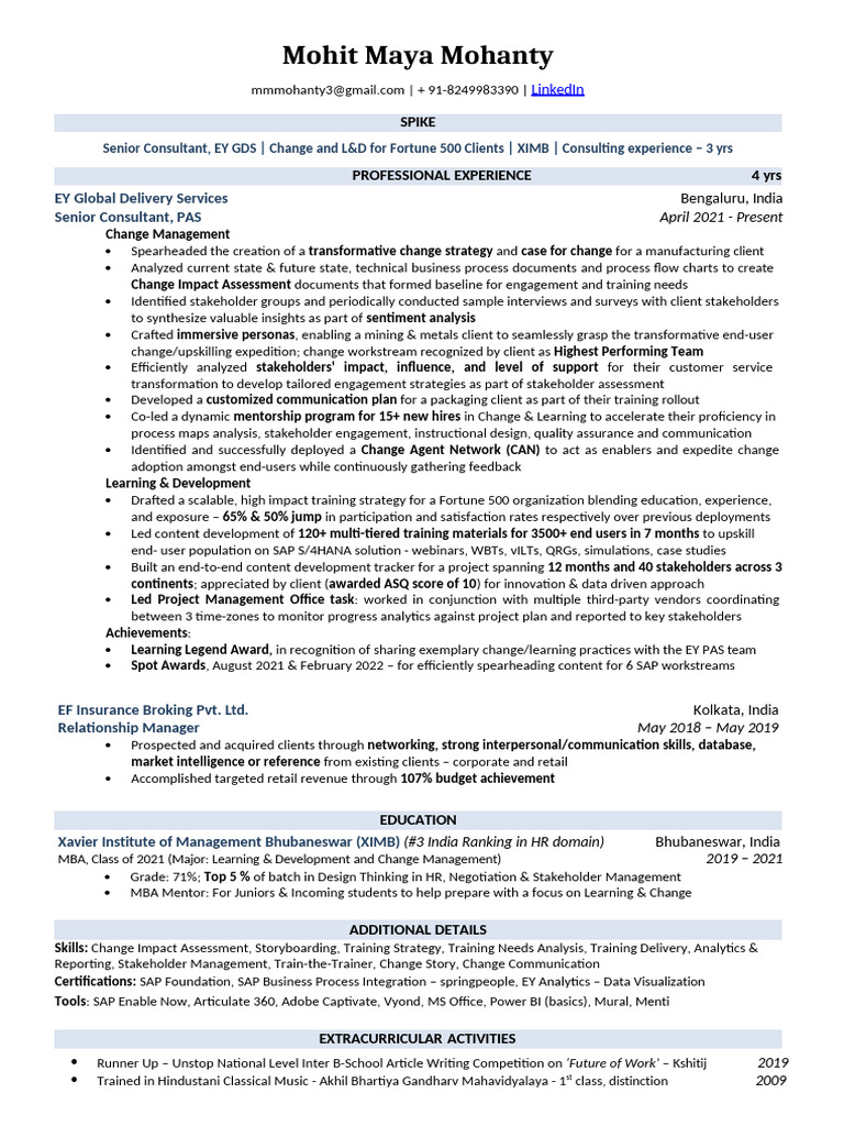 Mohit Maya Mohanty Resume PDF - 1