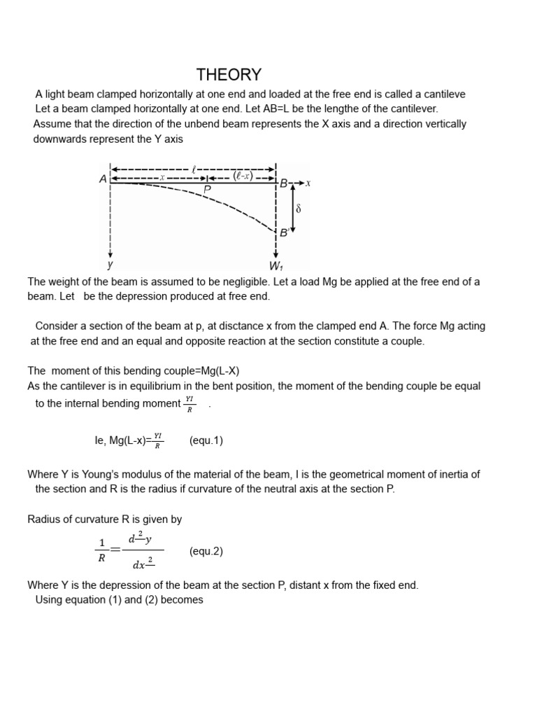 Theory | PDF | Bending | Beam (Structure)