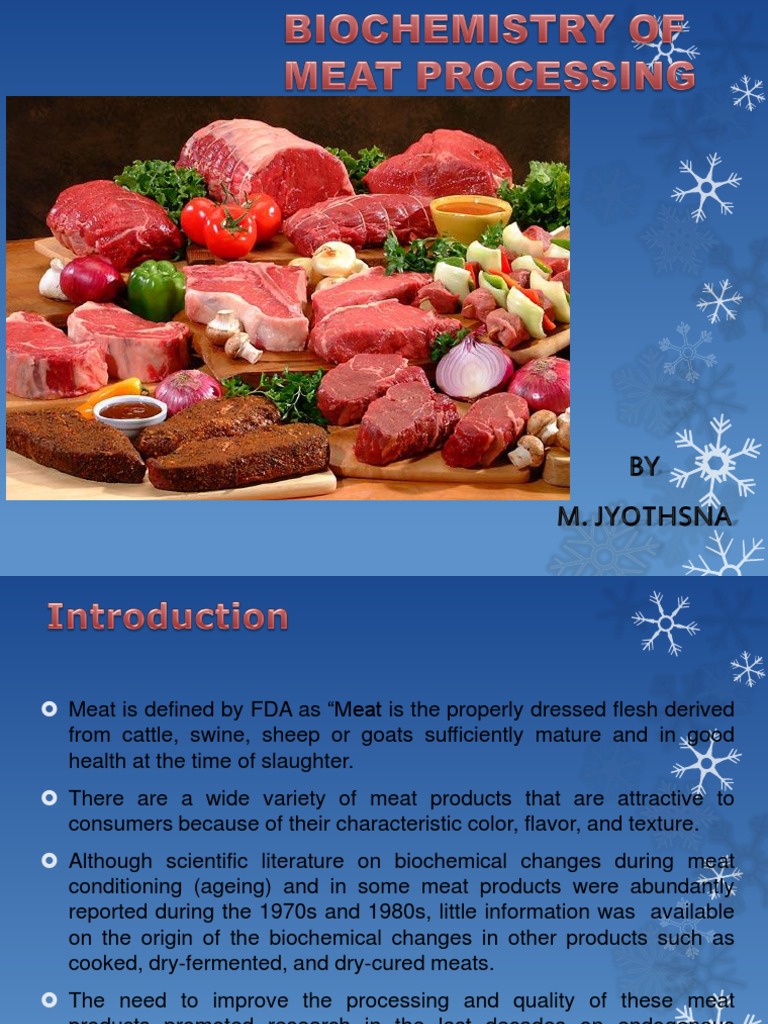 The Biochemistry of Meat A Comprehensive Review of the Chemical
