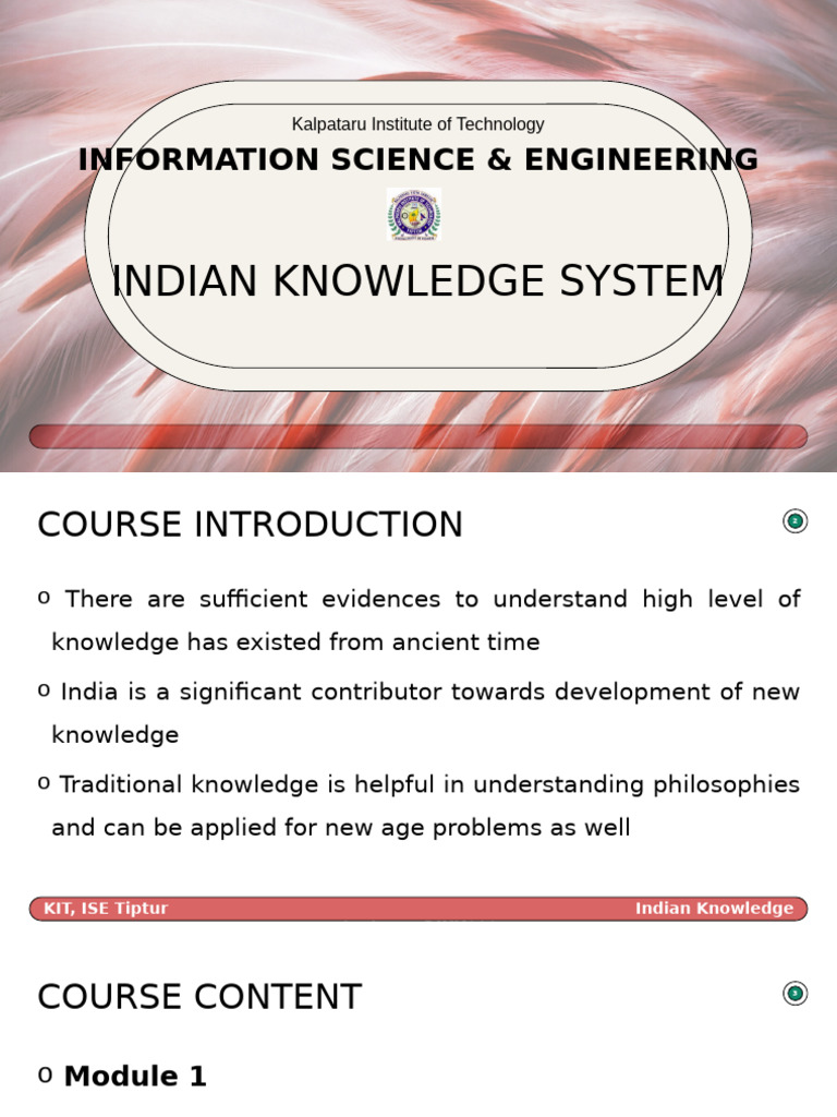 Overview of Indian Knowledge System | PDF | Vedas | Hindu Literature