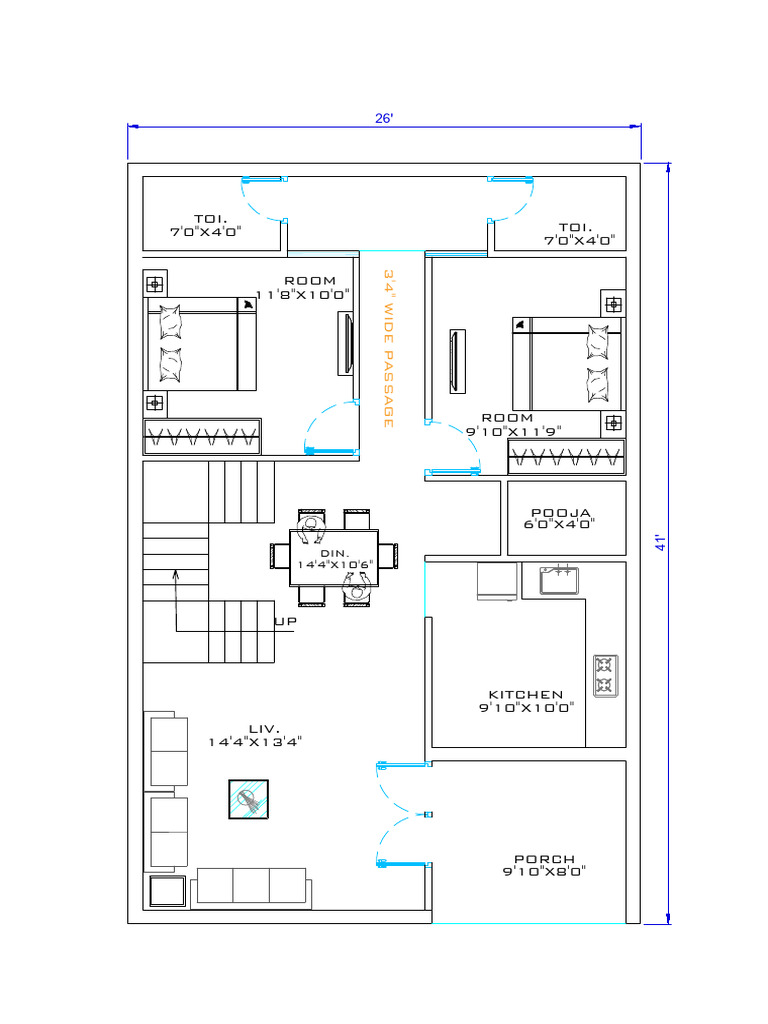Floor Plan with Room Dimensions | PDF