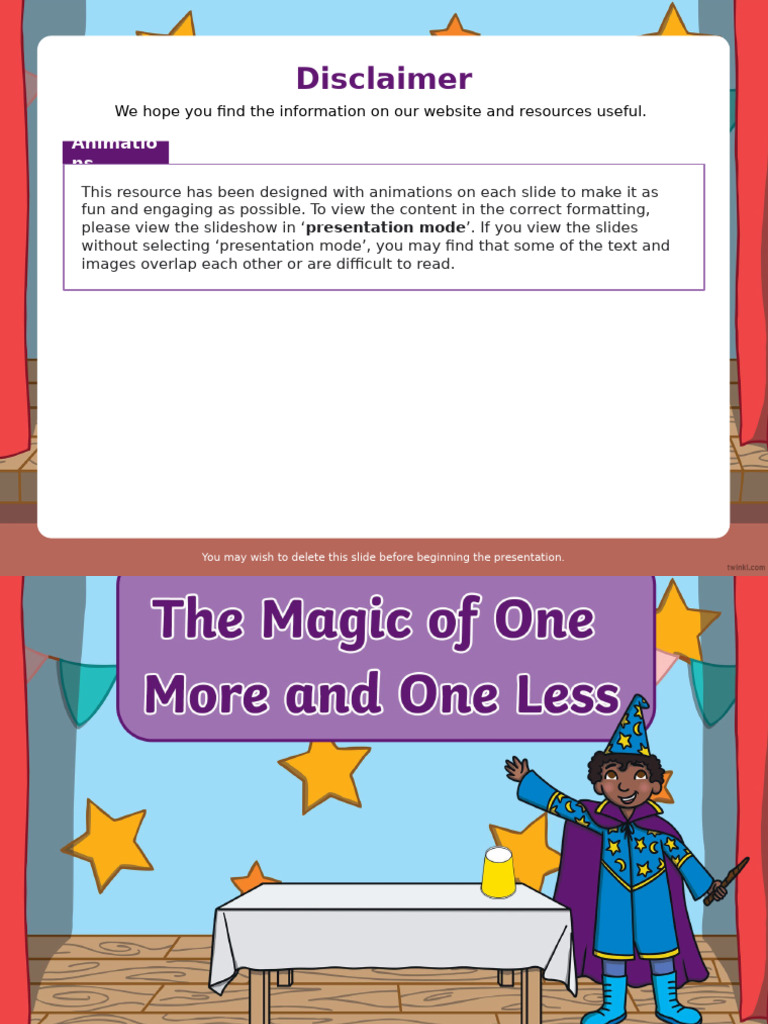 T M 1694691052 The Magic of One More and One Less Powerpoint Ver 2 | PDF