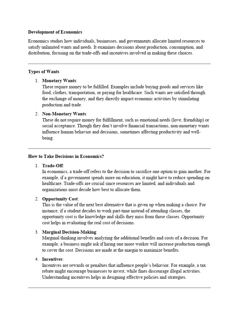 Understanding Economic Development Concepts | PDF | Labour Economics ...